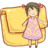 Hp folder girl Icon